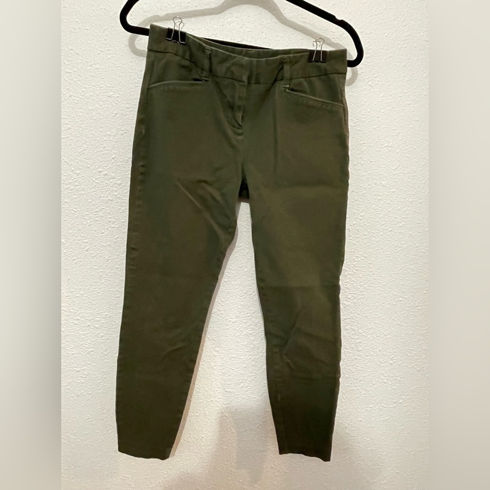 Maurices Womens Pants Cargo Like Green Skinny Leg Jeans Casual Size 5/6 reg